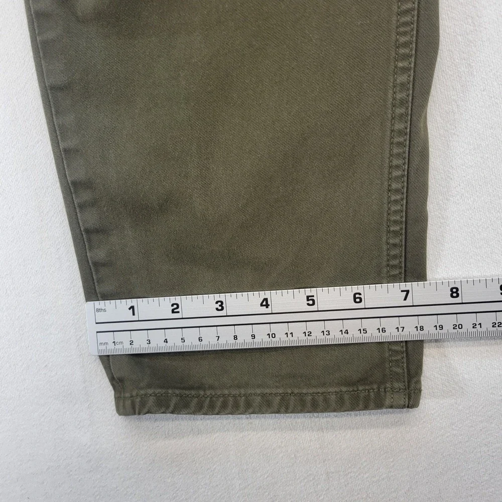 Banana Republic Traveler Pants Mens 36x30 Olive Green Tapered Fit Chino